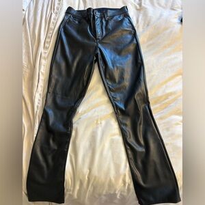 Faux Leather Jeans size 30 worn once